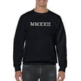 thumbnail image 1 of 2022 Roman Numbers Sweatshirt Men -Smartprints Designs, Male Medium, 1 of 4