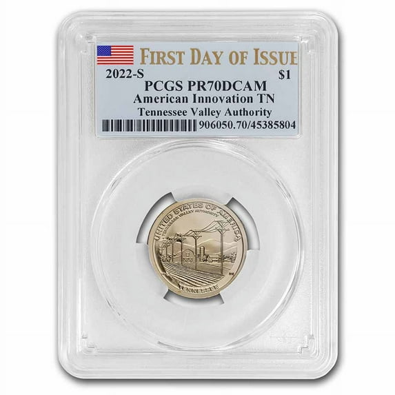 2022-S American Innovation $1 Tennessee Valley PR-70 PCGS (FDI)