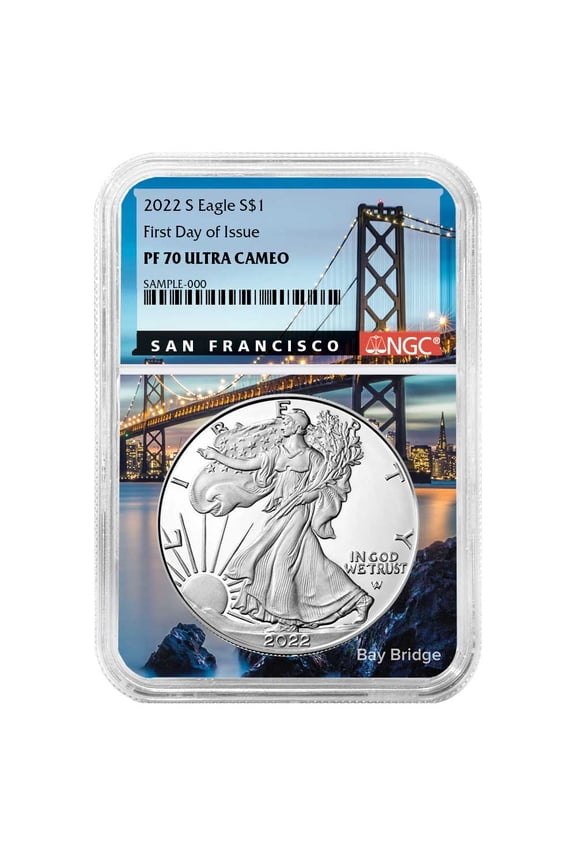 2022-S Proof $1 American Silver Eagle NGC PF70UC FDI San Francisco Core