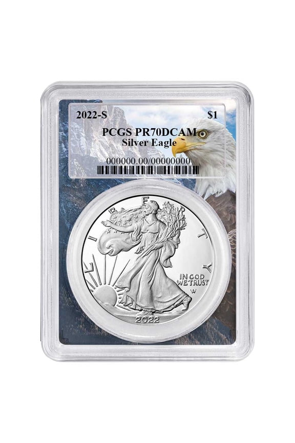2022-S Proof $1 American Silver Eagle PCGS PR70DCAM Eagle Frame