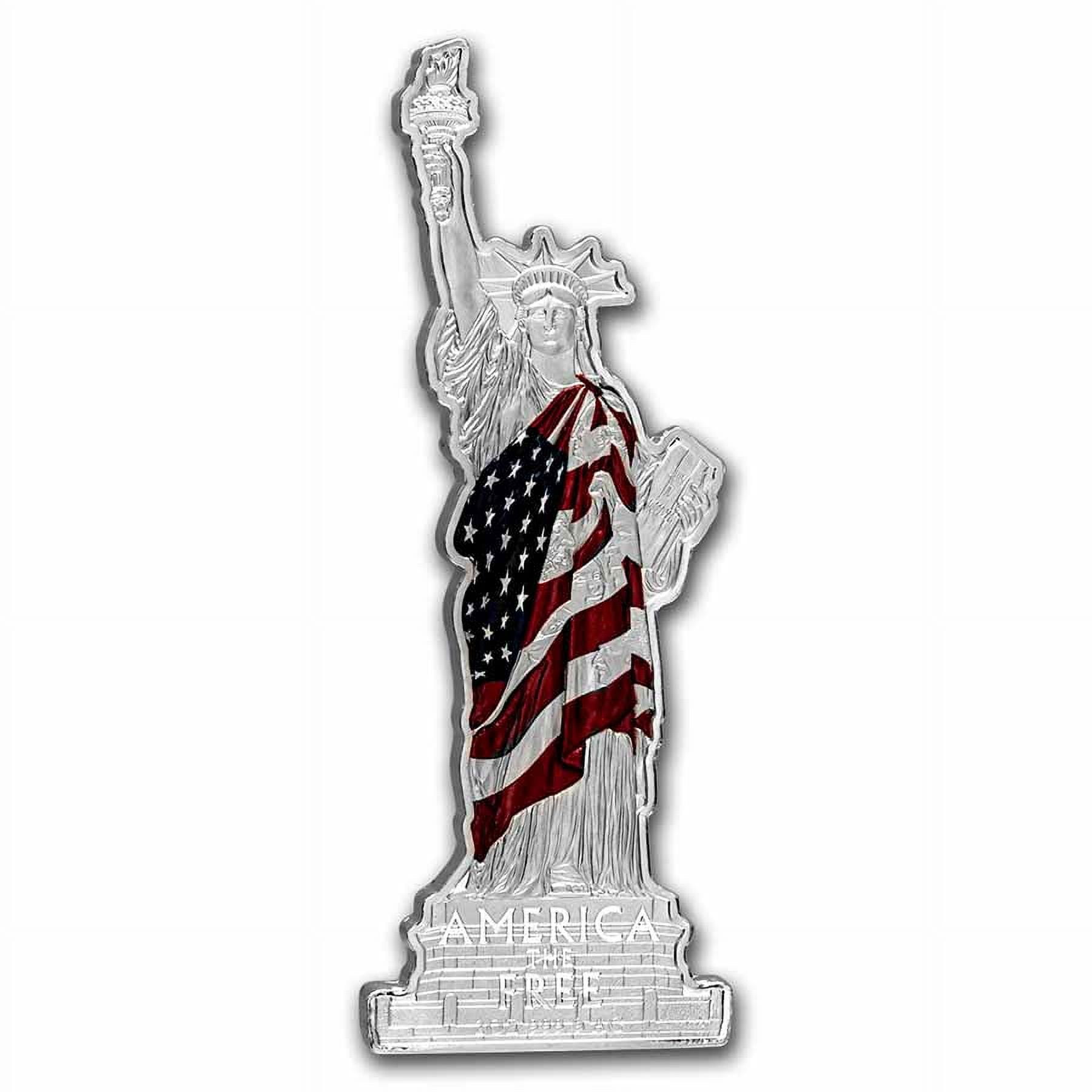 2022 SI 2 oz $5 Silver Statue of Liberty: America the Free