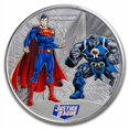 thumbnail image 1 of 2022 Samoa 1/2 oz Silver Justice League: Superman vs. Darkside, 1 of 4