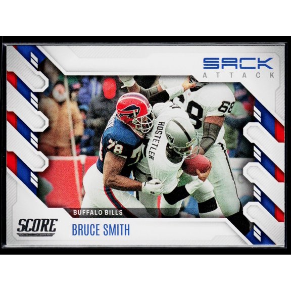 2022 Score Sack Attack SA-BS Bruce Smith Buffalo Bills Near Mint Football Card