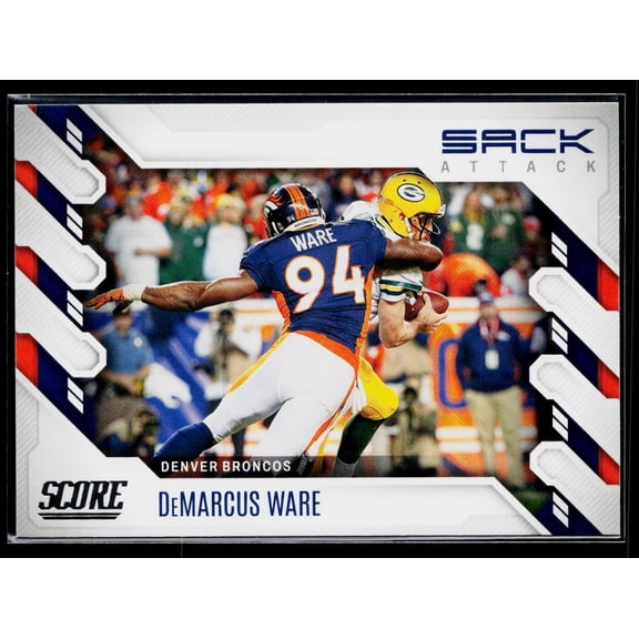 2022 Score DeMarcus Ware #SA-DW Sack Attack Denver Broncos NFL FOOTBALL Trading Card