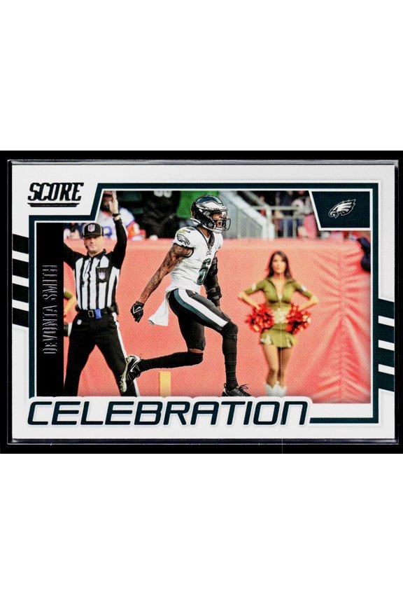 2022 Score Celebration Purple DeVonta Smith #C-DS Philadelphia Eagles Football Card