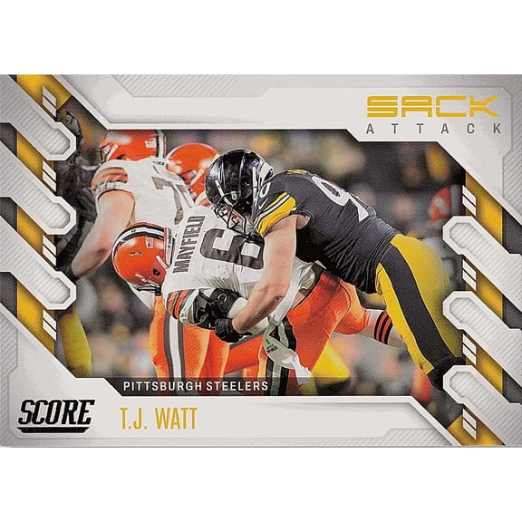 2022 Score T.J. Watt #SA-TW Sack Attack
