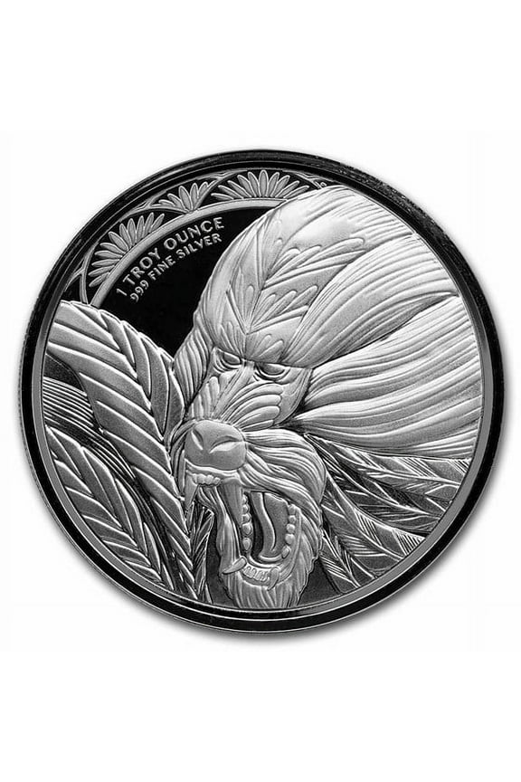 2022 Scottsdale Mint Mandrill Monkey 1 oz Silver Coin - In Mint Capsule