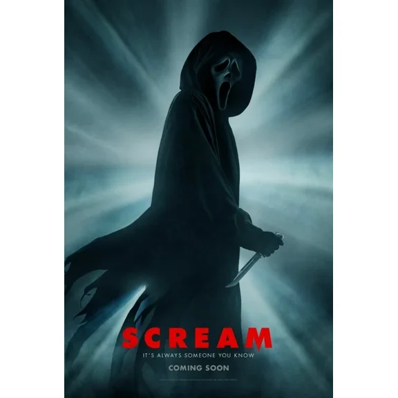 2022 Scream Movie Poster Print Sidney Prescott Dewey Woodsboro UNFRAMED PAPER POSTER, Home Decor