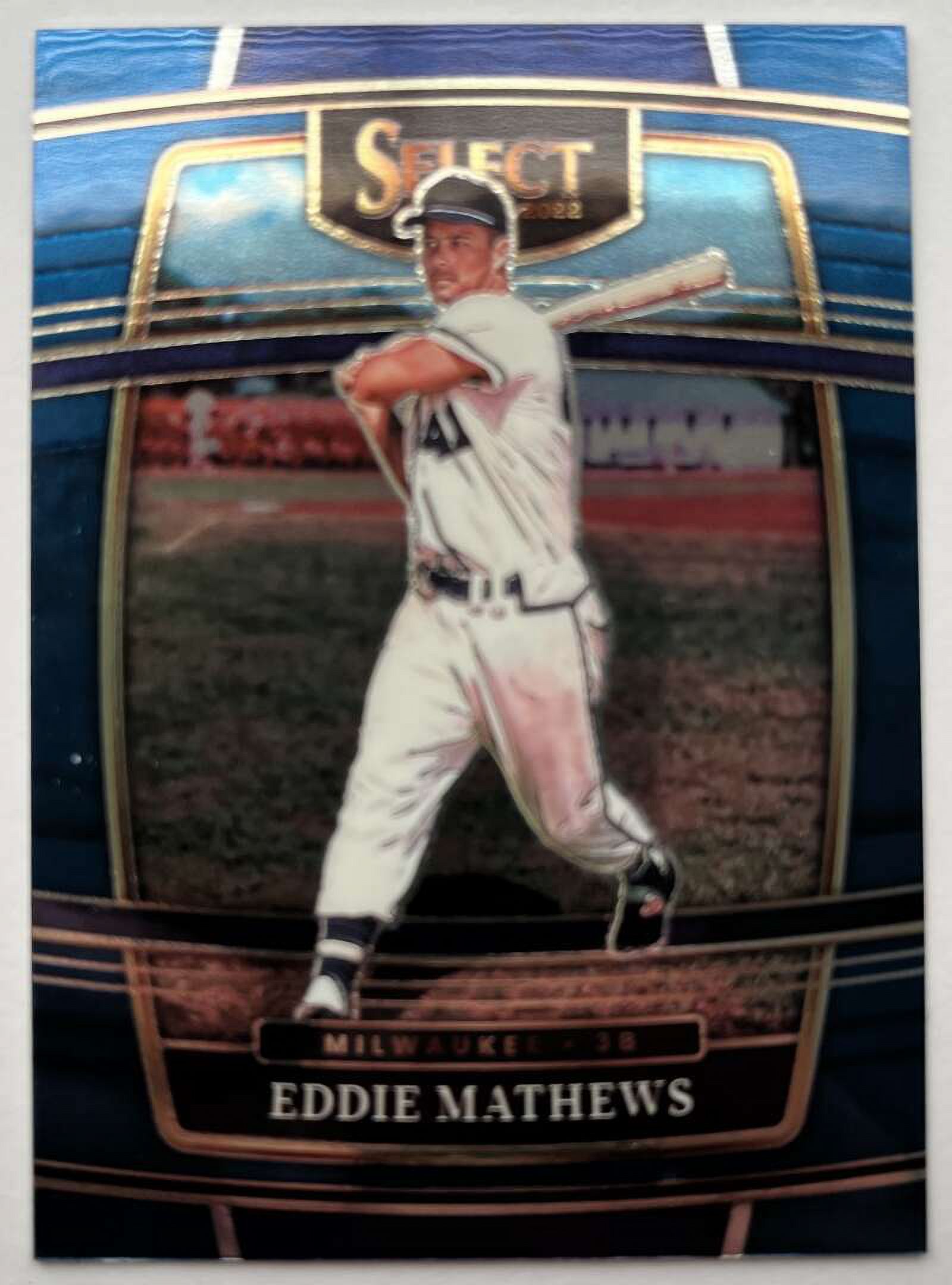 2022 Select Baseball Blue #87 Eddie Mathews Milwaukee Braves