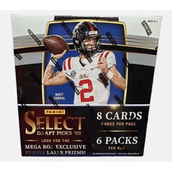 2022 Select Draft Picks Football Factory Sealed Mega Box 48 Cards