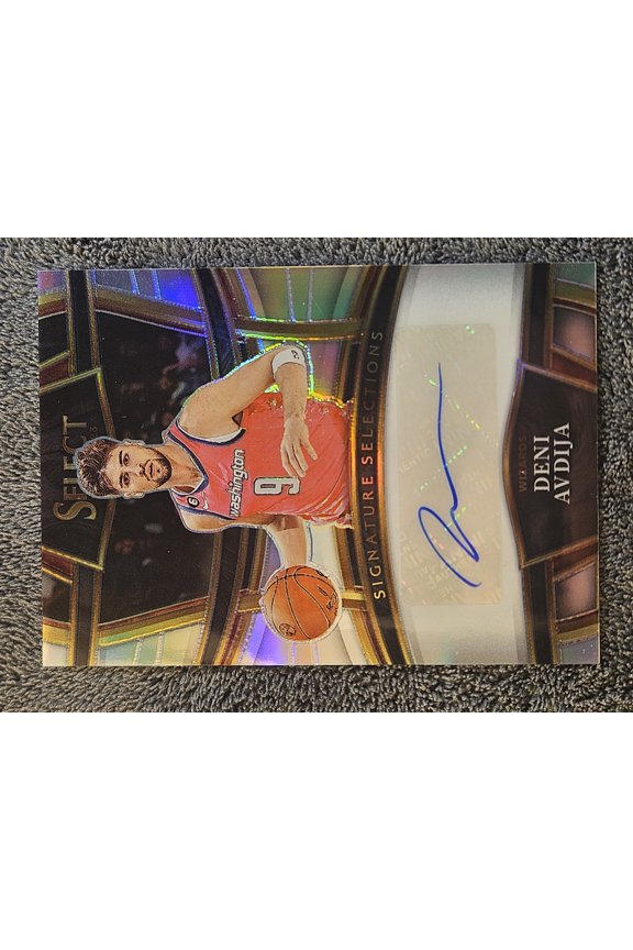 2022 Select Signature Selections Deni Avdija #SS-DAV Silver Prizm Autograph Auto Signed