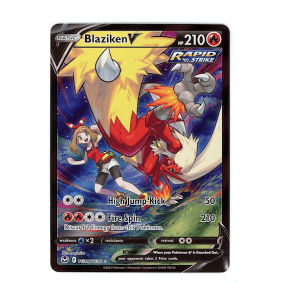 2022 Silver Tempest Blaziken V Holo Ultra Rare CHR English TG14/TG30 Pokemon Card