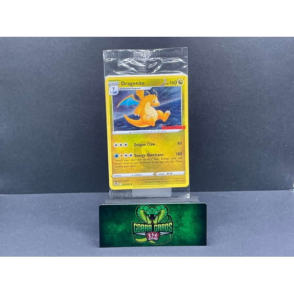 2022 Silver Tempest Dragonite Holo Rare Black Star Promo Stamped Sealed #131/195