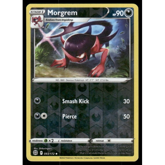 2022 Silver Tempest Morgrem Reverse Holo Uncommon #93/172