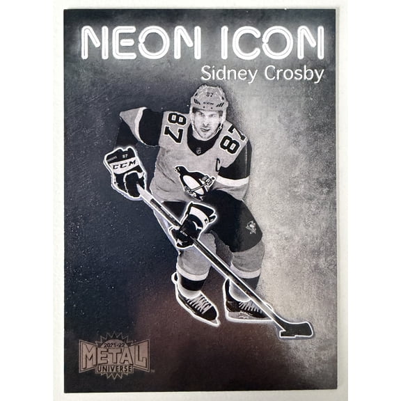2022 SkyBox Metal Universe Neon Icon Sidney Crosby