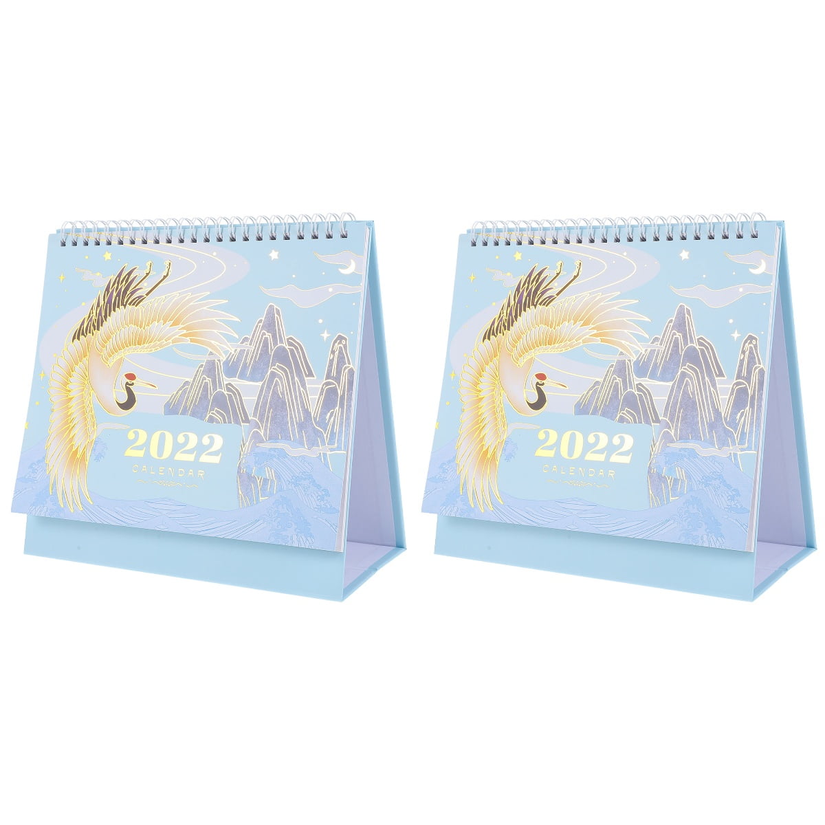 2022 Small Desk Calendar Weekly Calendars Mini Office Table Top Easels