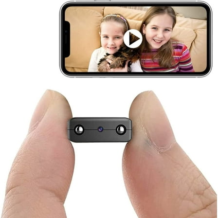 2022 Smallest Wireless Spy Camera,WiFi Spy IP Camera, HD1080P Wireless Security Camera,Portable Nanny Cam,Baby Monitor with Night Vision,AI Human Motion Detection,Remote Viewing for Security with APP