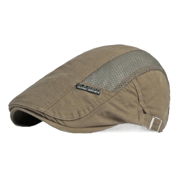 2022 Spring and Summer Thin Breathable Beret Men's British Retro Cotton Peaked Cap Women's Mesh Newsboy Advance Hats