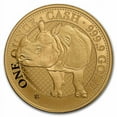 thumbnail image 1 of 2022 St. Helena 1 oz Gold India Wildlife Rhino (w/Box & COA), 1 of 4