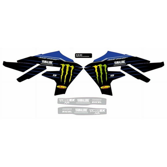 2022 Star Racing Yamaha Graphics Kit, Black