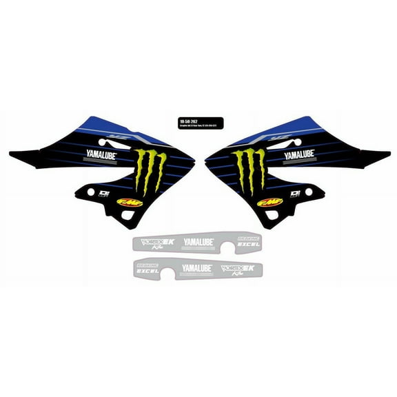 2022 Star Racing Yamaha Graphics Kit, White