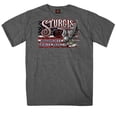 thumbnail image 1 of 2022 Sturgis Motorcycle Rally SPB1018 Men’s Freedom Ride Heather Charcoal T Shirt Medium, 1 of 5