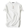 2022 Summer Chinese Style Men‘s Cotton and Linen Shortsleeved Tshirt