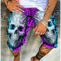 2022 Summer New 3d Digital Printing Beach Pants Hawaii Daily Leisure Sports Men's Beach Shorts