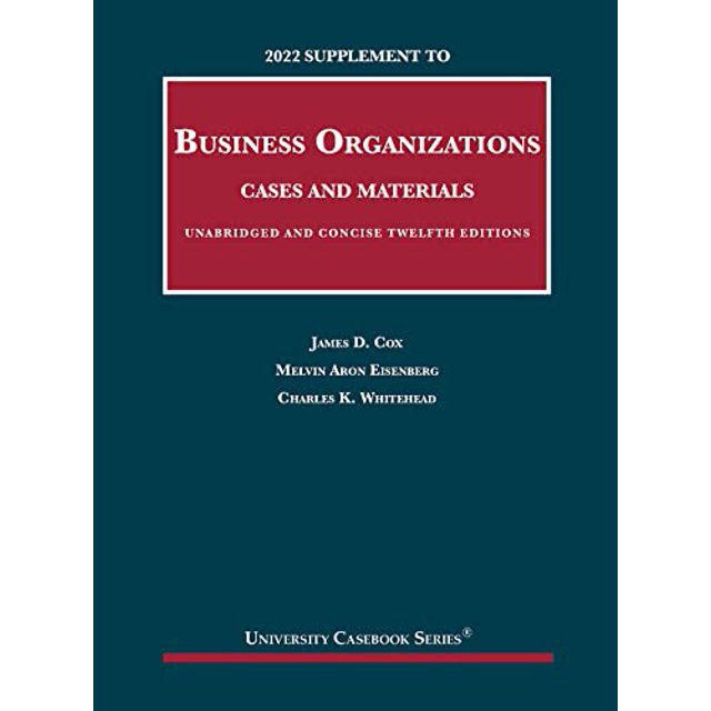 PreOwned 2022 Supplement to Business Organizations, Cases and