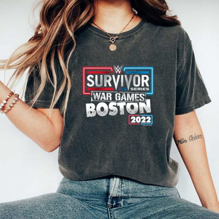 2022 Survivor Series War Games Boston WWE Event Comfort Color T-Shirt ...