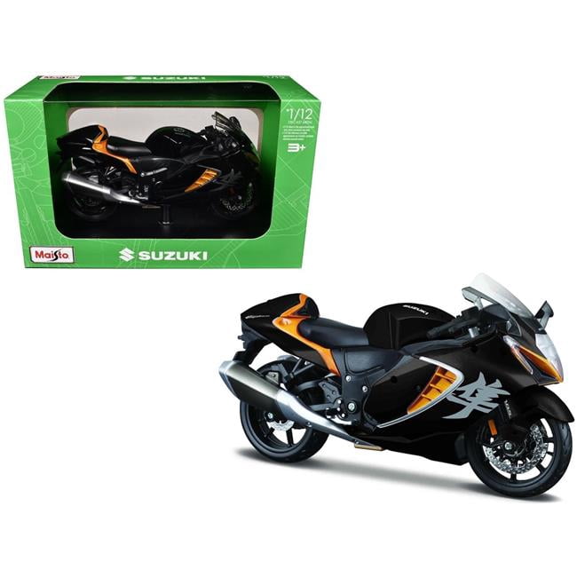 2022 Suzuki Hayabusa Black Metallic 1/12 Die Cast Motorcycle model by Maisto