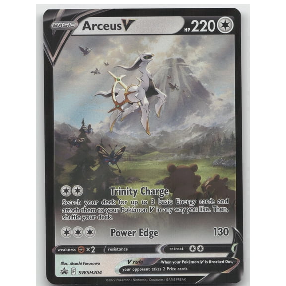 2022 Sword & Shield Arceus V Black Star Promo SWSH204 English Pokemon Trading Card