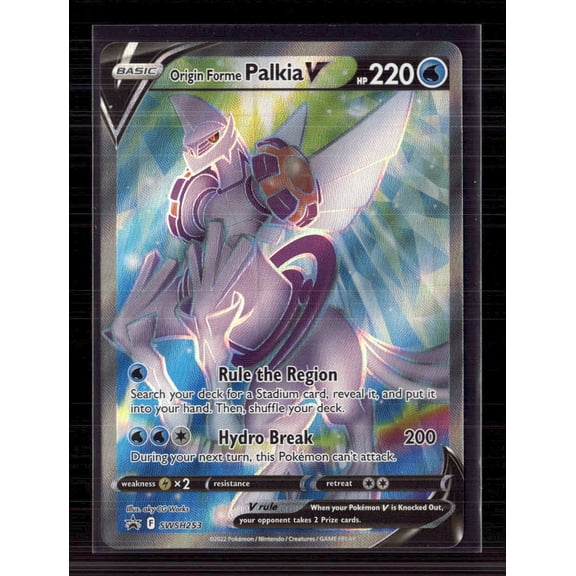 2022 Sword & Shield Origin Forme Palkia V Holo Black Star Promo FA #SWSH253
