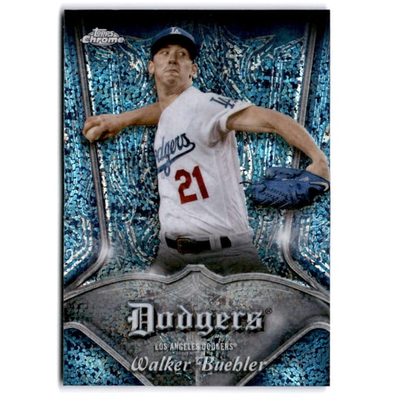 2022 TOPPS CHROME PINSTRIPED REFRACTOR #P-25 WALKER BUEHLER LOS ANGELES DODGERS