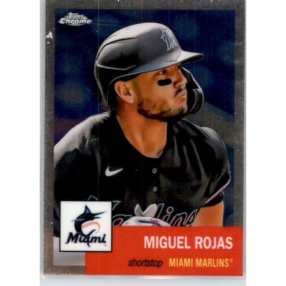 2022 TOPPS CHROME PLATINUM ANNIVERSARY #193 MIGUEL ROJAS MIAMI MARLINS