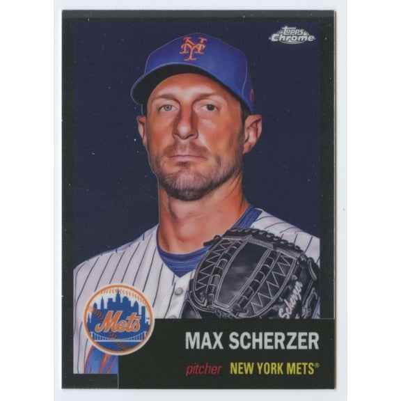 2022 TOPPS CHROME PLATINUM ANNIVERSARY #423 MAX SCHERZER NEW YORK METS