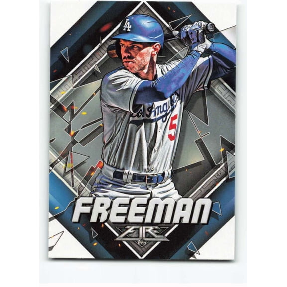 2022 TOPPS FIRE #33 FREDDIE FREEMAN LOS ANGELES DODGERS