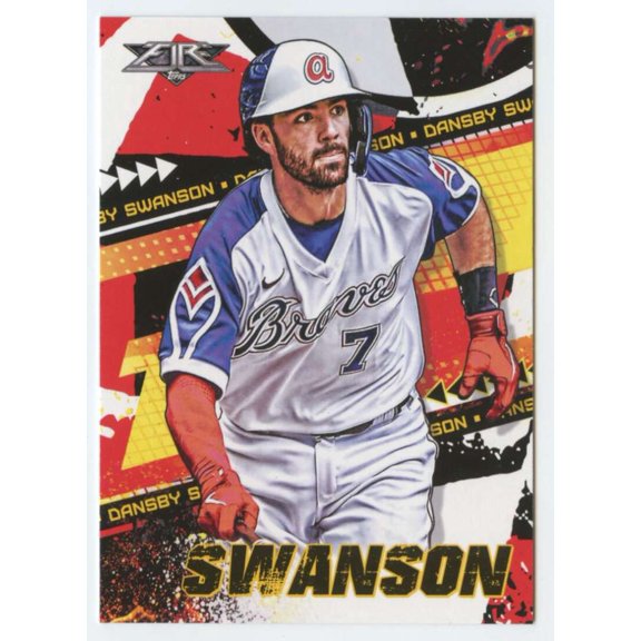 2022 TOPPS FIRE #60 DANSBY SWANSON ATLANTA BRAVES