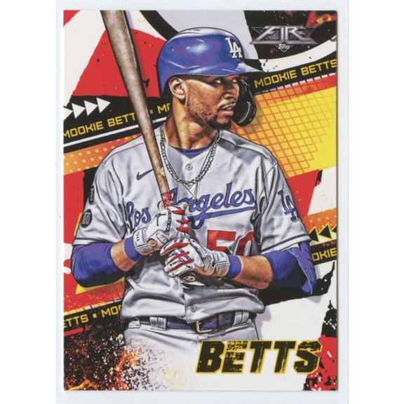 2022 TOPPS FIRE #69 MOOKIE BETTS LOS ANGELES DODGERS