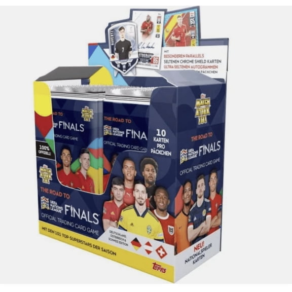 2022 TOPPS MATCH ATTAX 101 SOCCER UEFA NATIONS LEAGUE THE ROAD TO THE FINALS Factory Sealed RETAIL DISPLAY BOX 24 PACKS