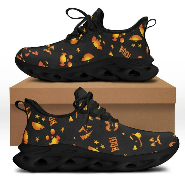 2022 Teen Boys Fashion Shoes Halloween Theme Picture Design Casual