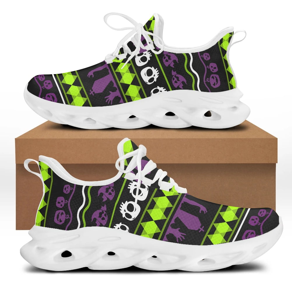 2022 Teen Boys Fashion Shoes Halloween Theme Picture Design Casual