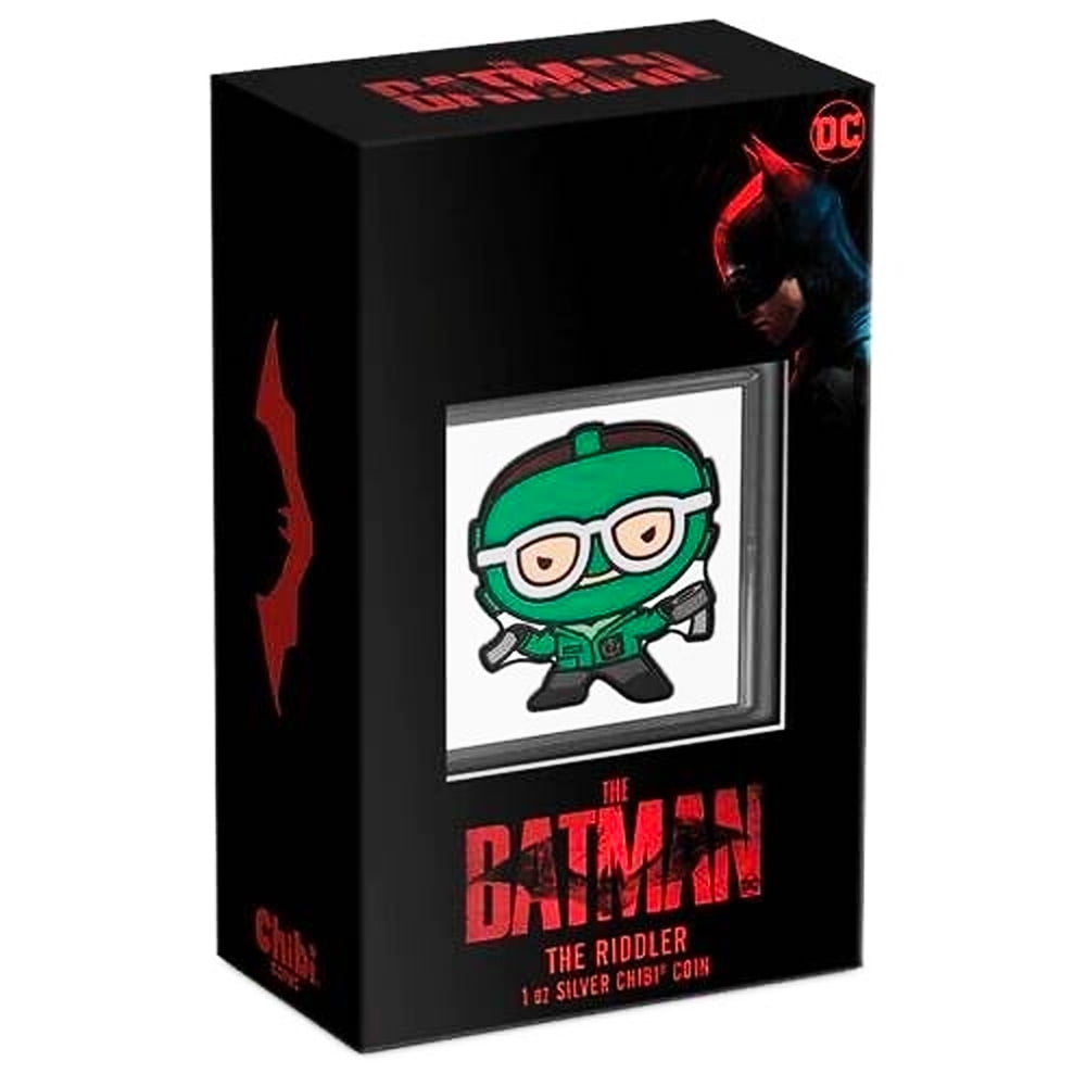 2022 The Batman The Riddler 1 oz Silver Chibi By NZ Mint Mintage of ...