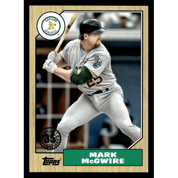 2022 Topps 1987 Topps Baseball 35th Anniversary Mark McGwire T87-30 Trading Card Oakland Athletics MLB