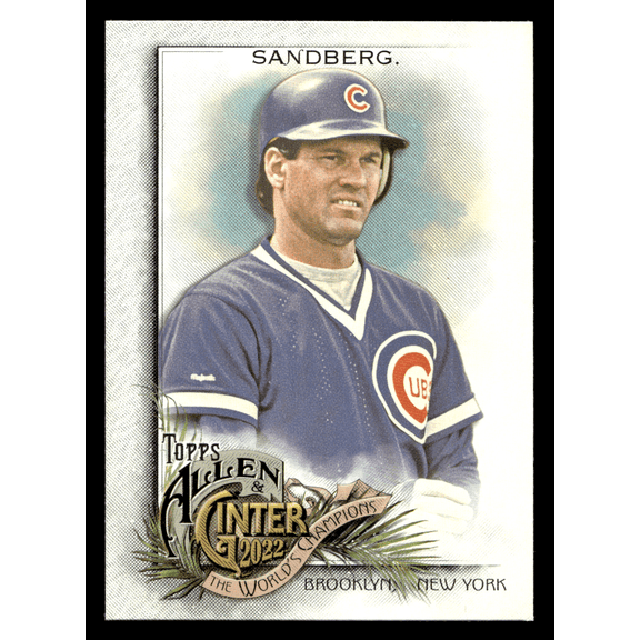 2022 Topps Allen & Ginter Ryne Sandberg #70 Chicago Cubs MLB Baseball Trading Card