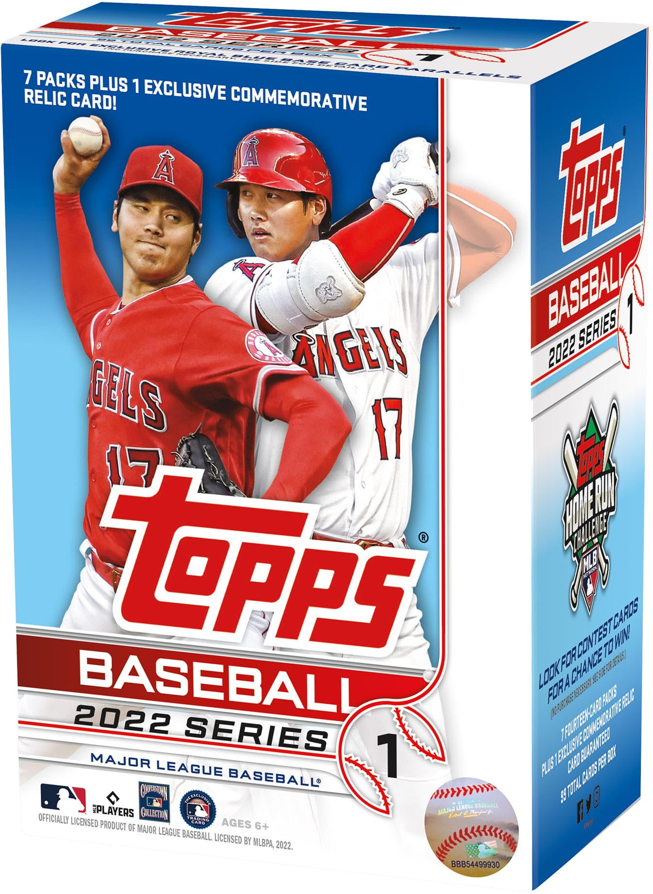 FANATICS AUTHENTIC 2022 Topps Baseball Series 1 Factory Sealed 7 Pack Retail Value Box
