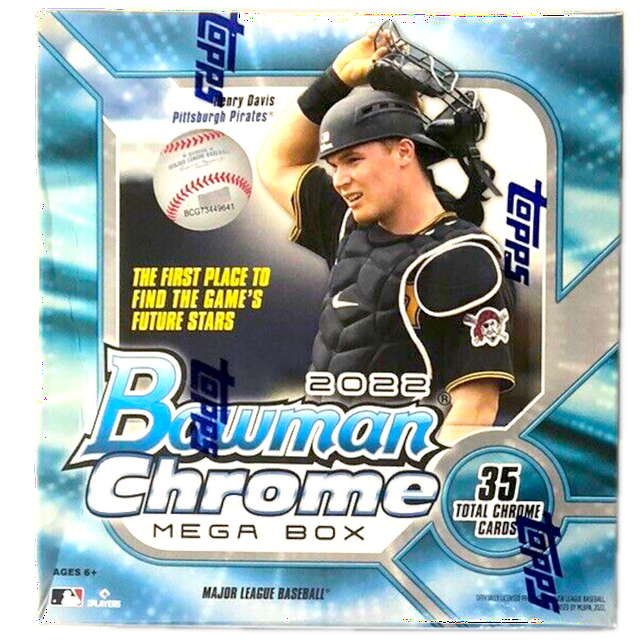 2022 Topps Bowman Chrome Baseball Mega Box Trading Cards