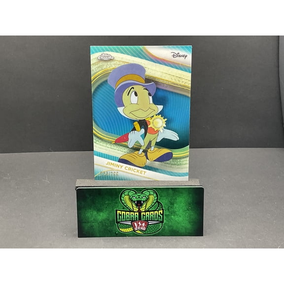 2025 Topps Chrome Disney Teal Refractor Jiminy Cricket 256/299 #86 Trading Card