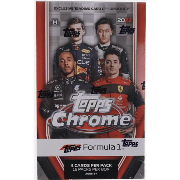 2022 Topps Chrome Formula 1 F1 Racing Factory Sealed Hobby LITE Box 16 Packs!