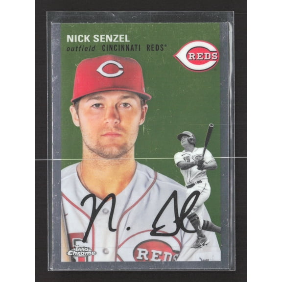 2022 Topps Chrome Nick Senzel Cincinnati Reds Auto #267 Baseball Card